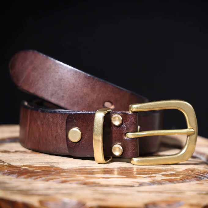 Ceinture en cuir pleine fleur Harlan