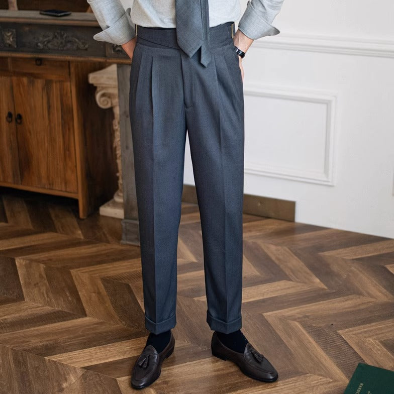 Pantalons Plissés Gurkha Droits Cipressa