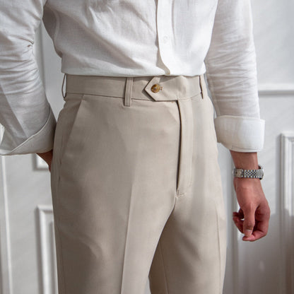 Pantalons droits Easy-Iron Sanremo