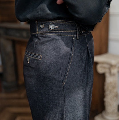 Pantalon Droit en Denim Portovenere