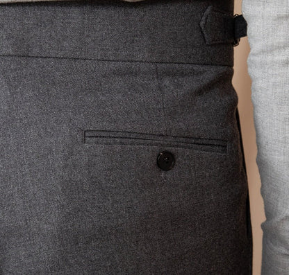 Pantalons Gstaad à Plis Doubles Coupe Droite