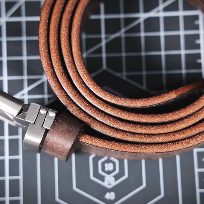 La Ceinture en Cuir Pleine Fleur Buckhorn