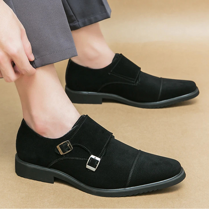 La Chaussure Monk Strap en Daim