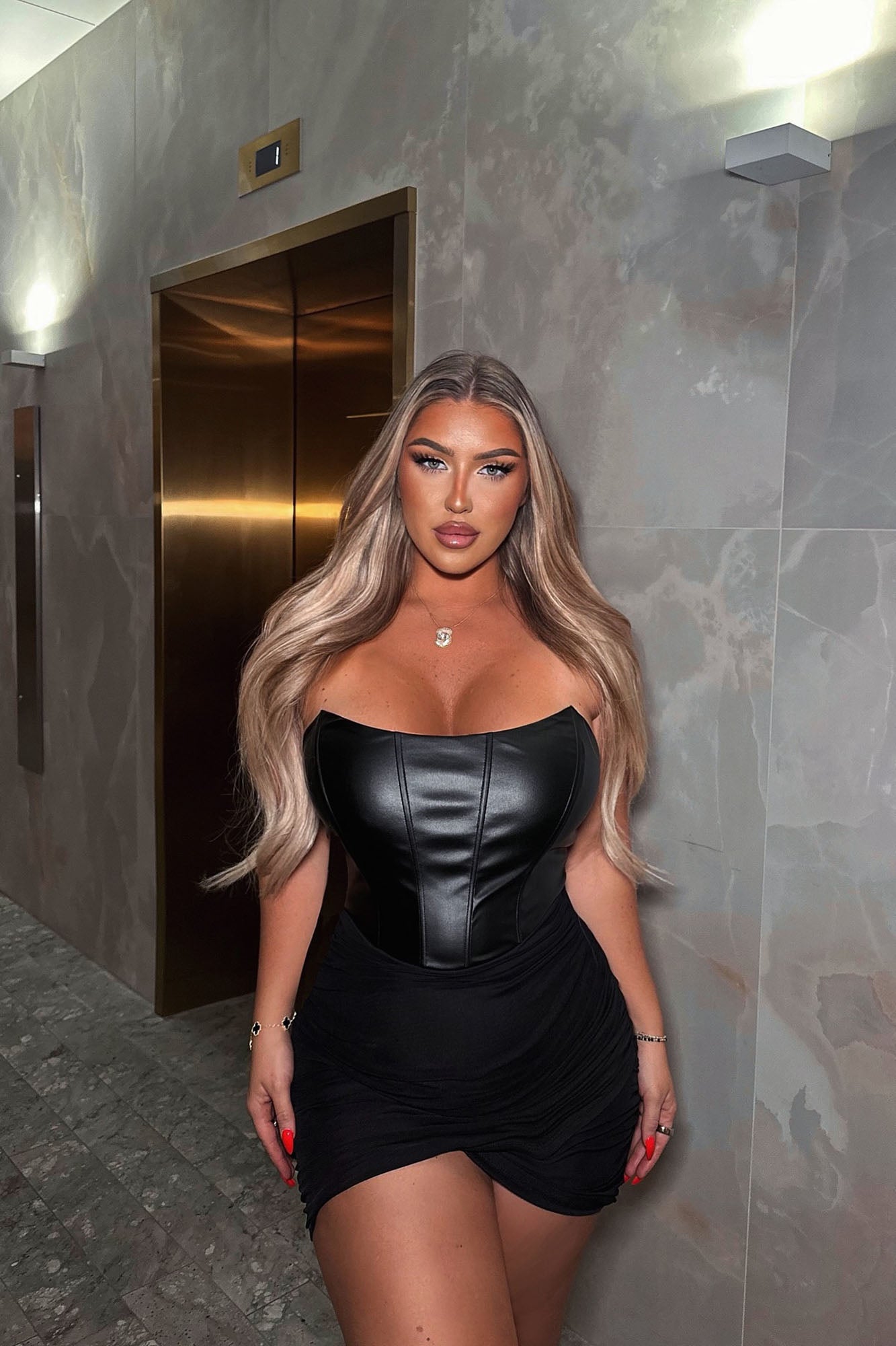 Robe Mini Corset Mila - Noir