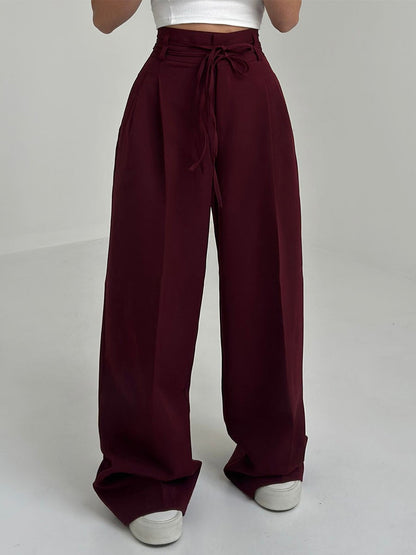 Briséis - Pantalon large taille haute