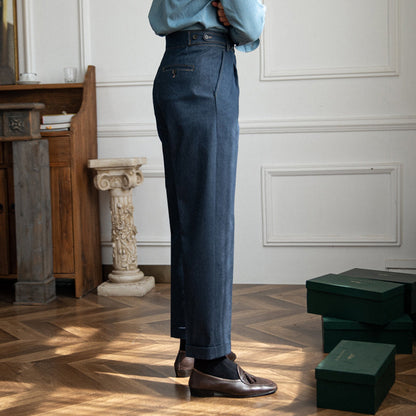 Pantalon Droit en Denim Portovenere