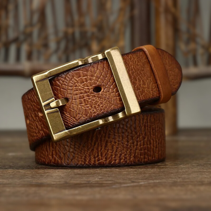 Ceinture en Cuir de Vache Héritage