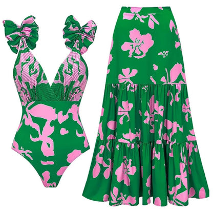 Mandy | Ensemble de Bain Imprimé Élégant