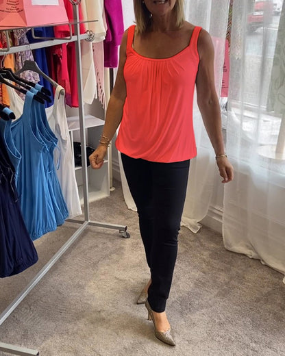 Vangie | Haut Plissé Élégant