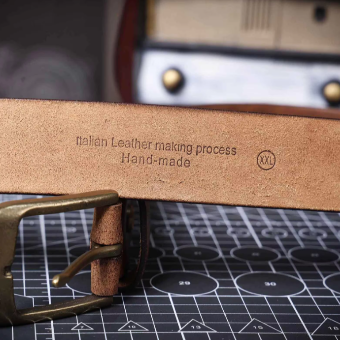 Ceinture en cuir de vache d'Amalfi