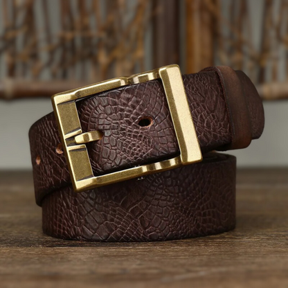 Ceinture en Cuir de Vache Héritage
