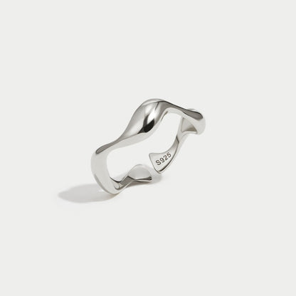 Bague vague en argent