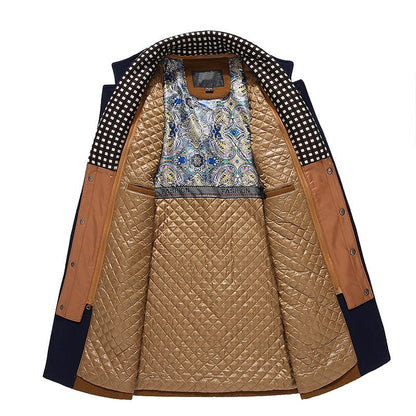 Jérémy - Manteau d'hiver en laine avec écharpe amovible