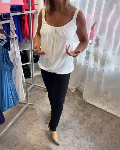 Vangie | Haut Plissé Élégant