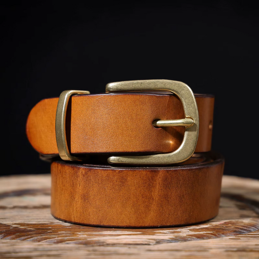 Ceinture en cuir pleine fleur Harlan