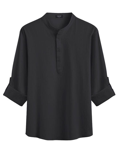 Ensemble de Chemises Henley 2 Pièces Décontractées (US Seulement)