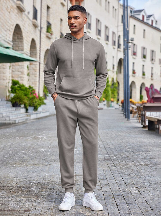 Ensemble de jogging à capuche 2 pièces Waffle (US uniquement)