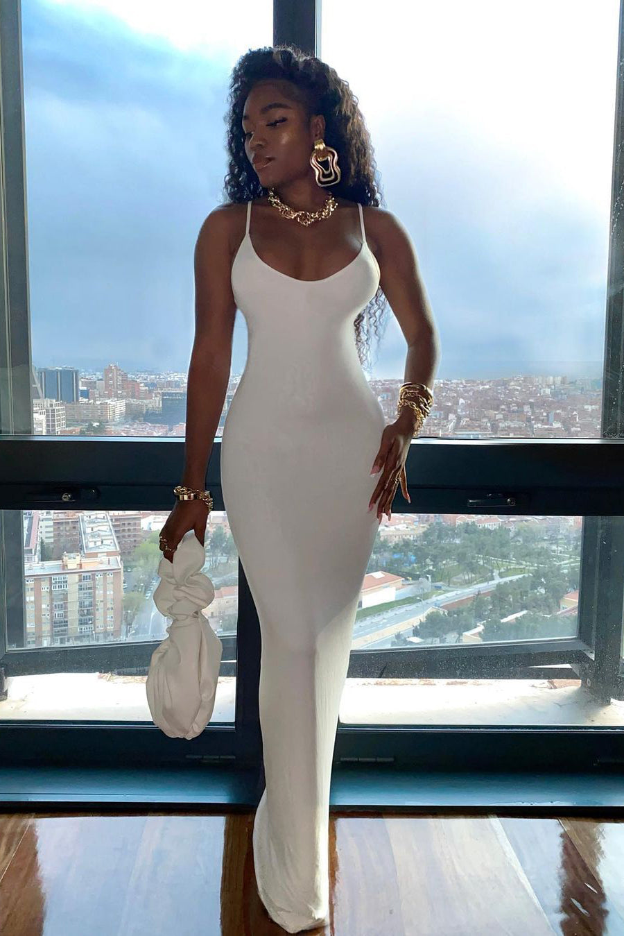 Robe Maxi Ajay - Ivoire