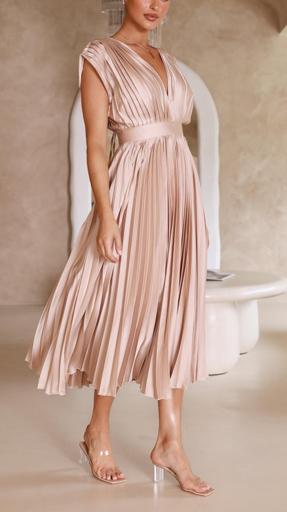 Alexis™ | Robe Longue Femme Plissée.