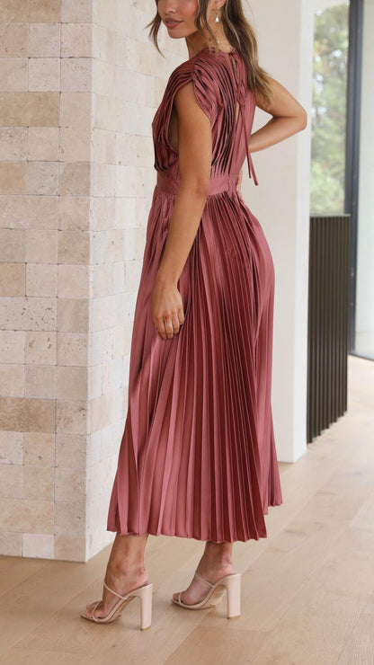 Alexis™ | Robe Longue Femme Plissée.