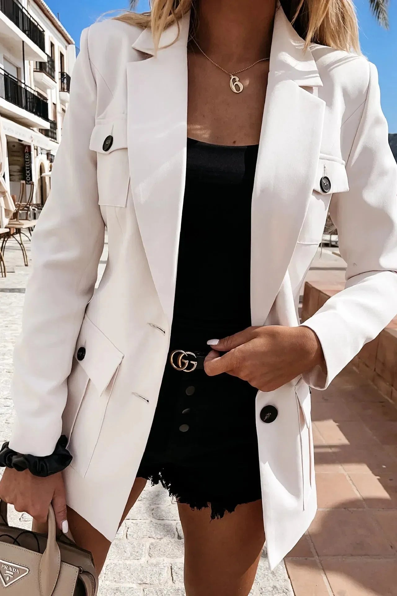 Alida™ | Blazer Ajusté à Poches
