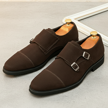 La Chaussure Monk Strap en Daim