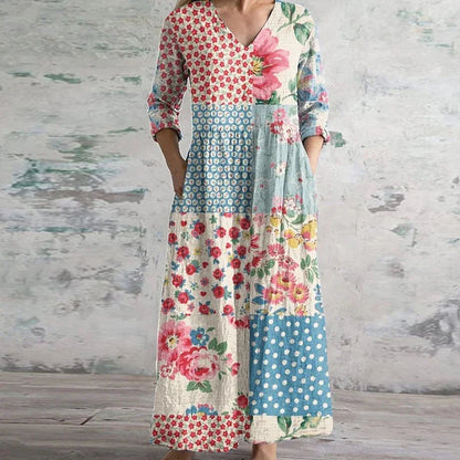 Willow - Robe Maxi Rétro Élégante