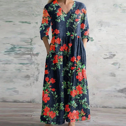Willow - Graceful Retro Maxi Dress
