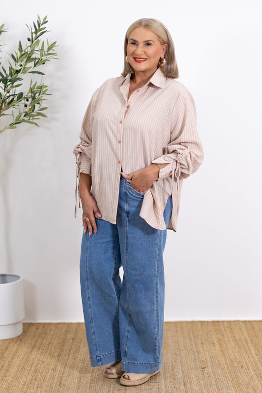 Laura | Chemise Rayée Oversize