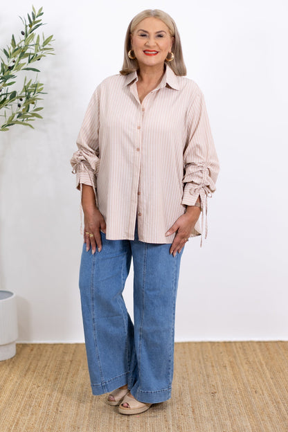 Laura | Chemise Rayée Oversize