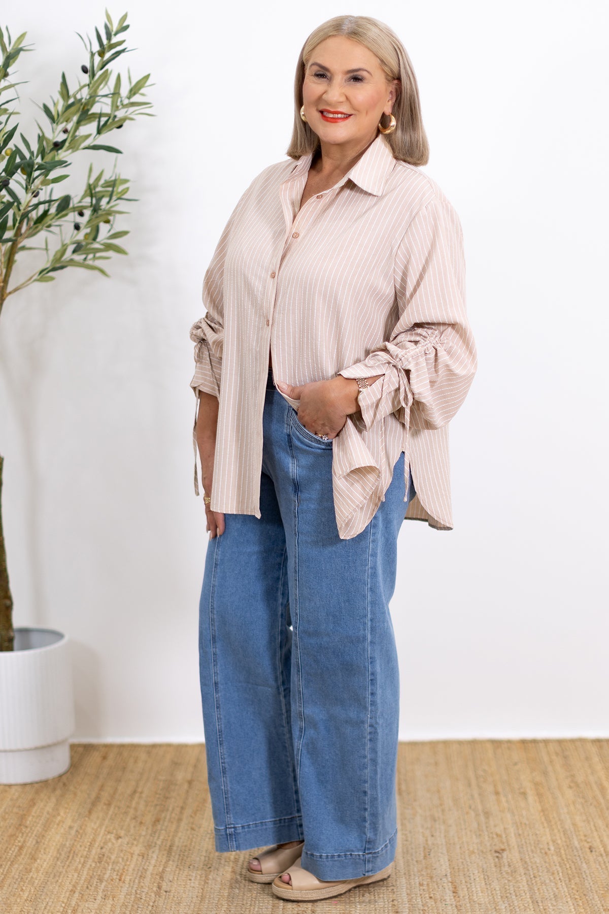 Laura | Chemise Rayée Oversize