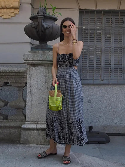 Clara™ | Robe À Carreaux Chic