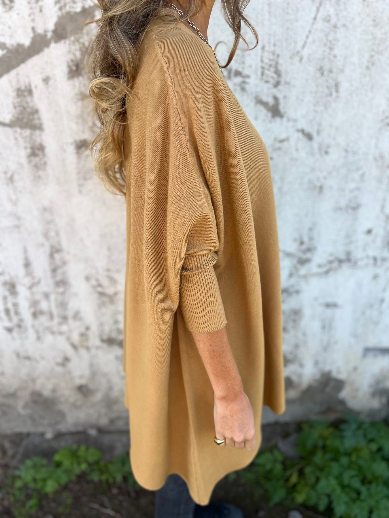 Amely | Haut en tricot à manches chauve-souris