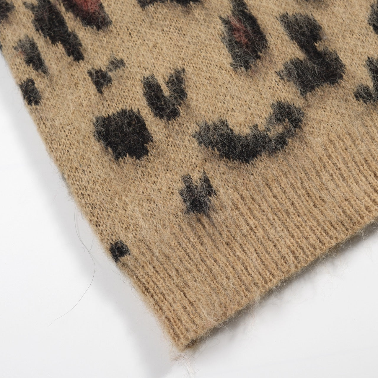 Pull en peluche à imprimé léopard pour hommes – Style sauvage des années 70