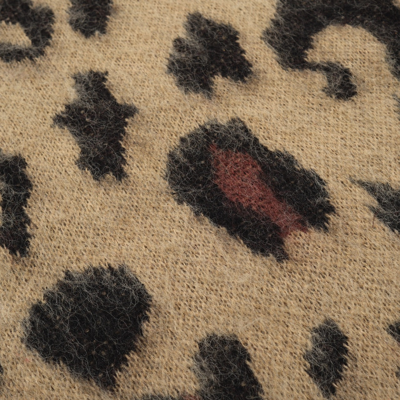 Pull en peluche à imprimé léopard pour hommes – Style sauvage des années 70