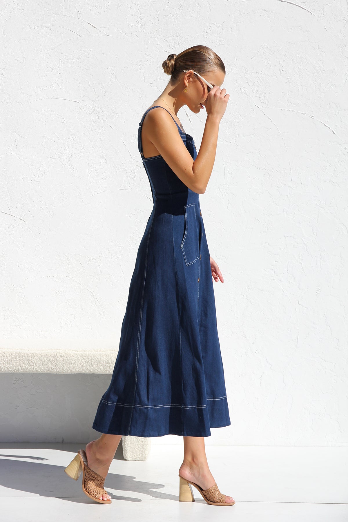Danielle™ | Robe en Denim Indigo