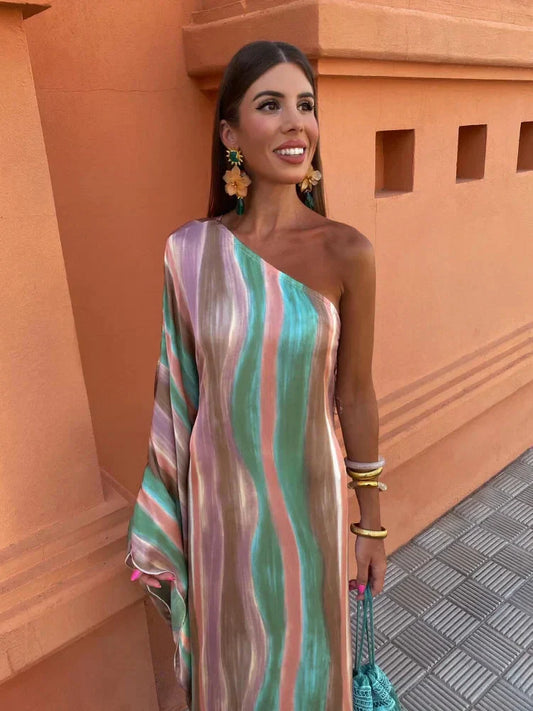 Lily™ | Robe Maxi Asymétrique