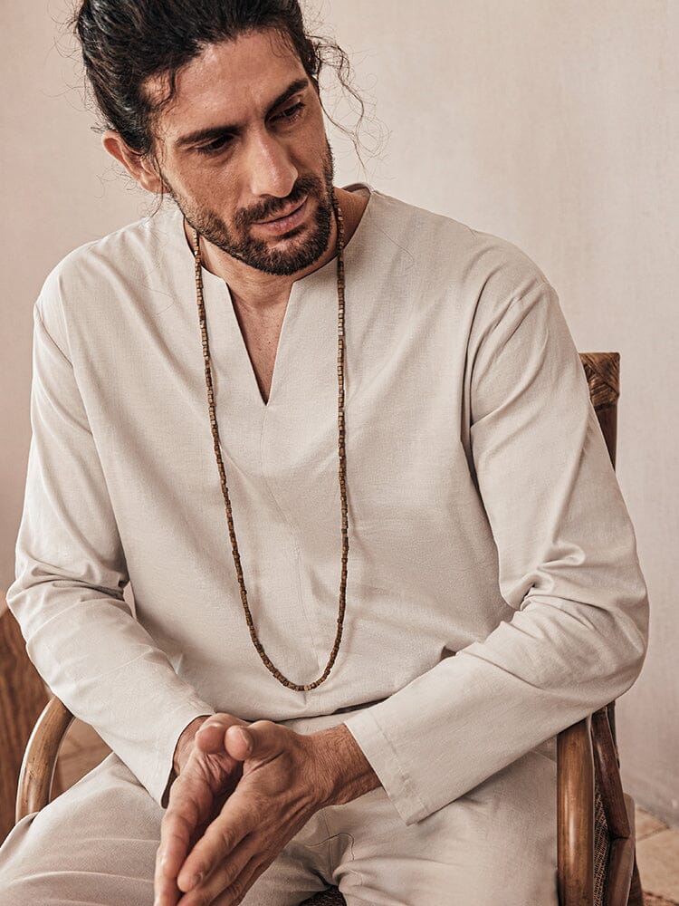 Ensemble de Chemise en Lin Doux