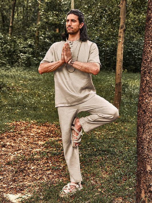 Ensemble de chemise en lin 100 % écologique