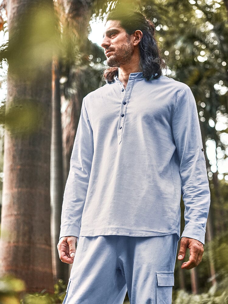 Ensemble de Chemise en Lin Décontracté