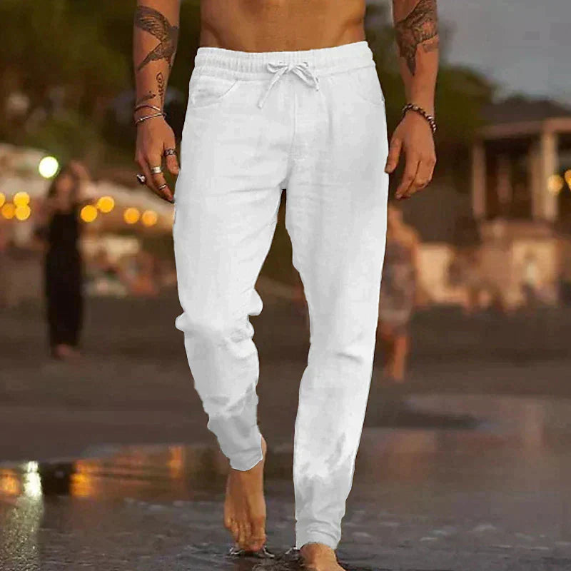 Mathis – Pantalon de plage en lin respirant