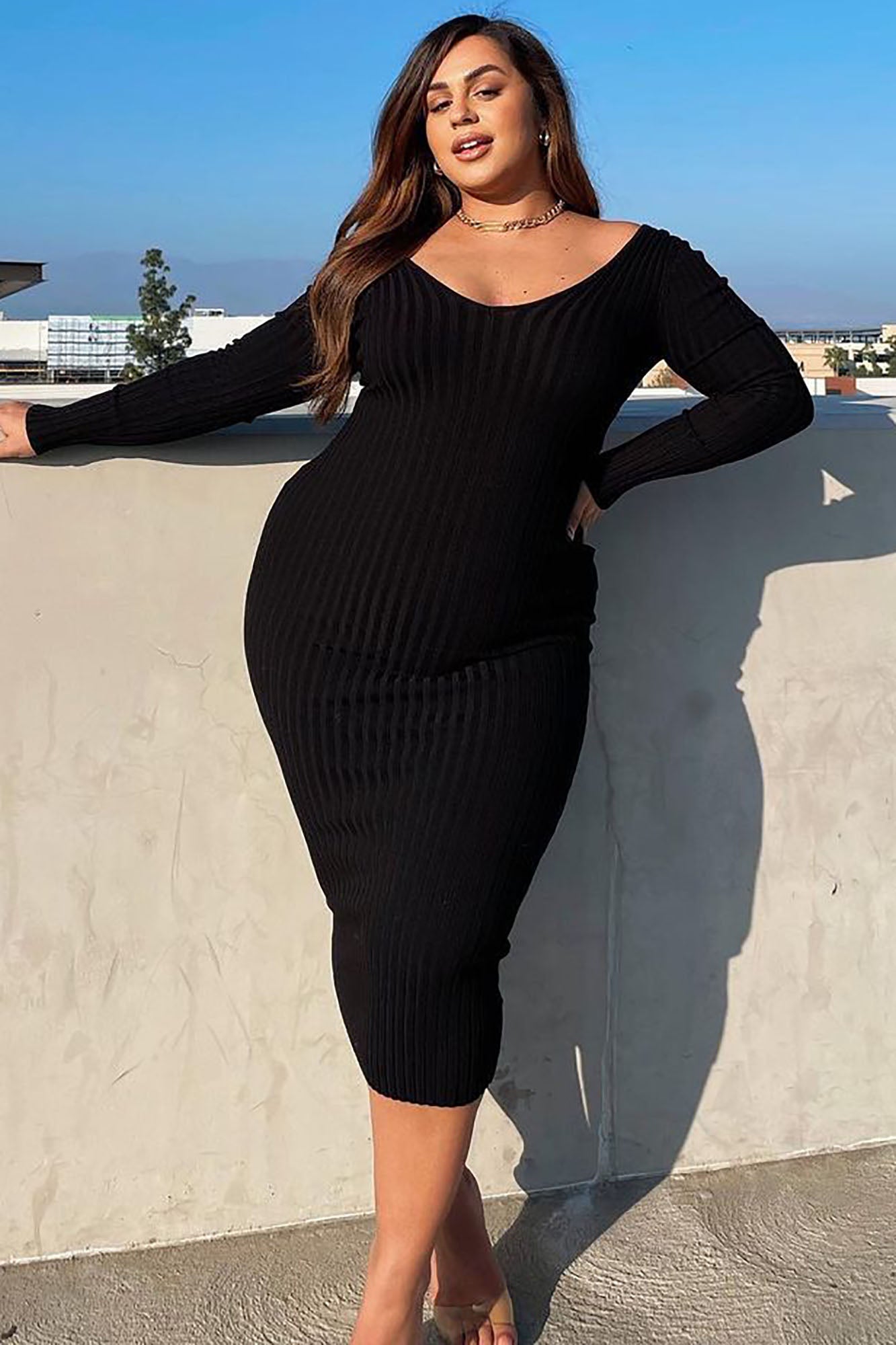 Robe Tricot Kallan - Noir