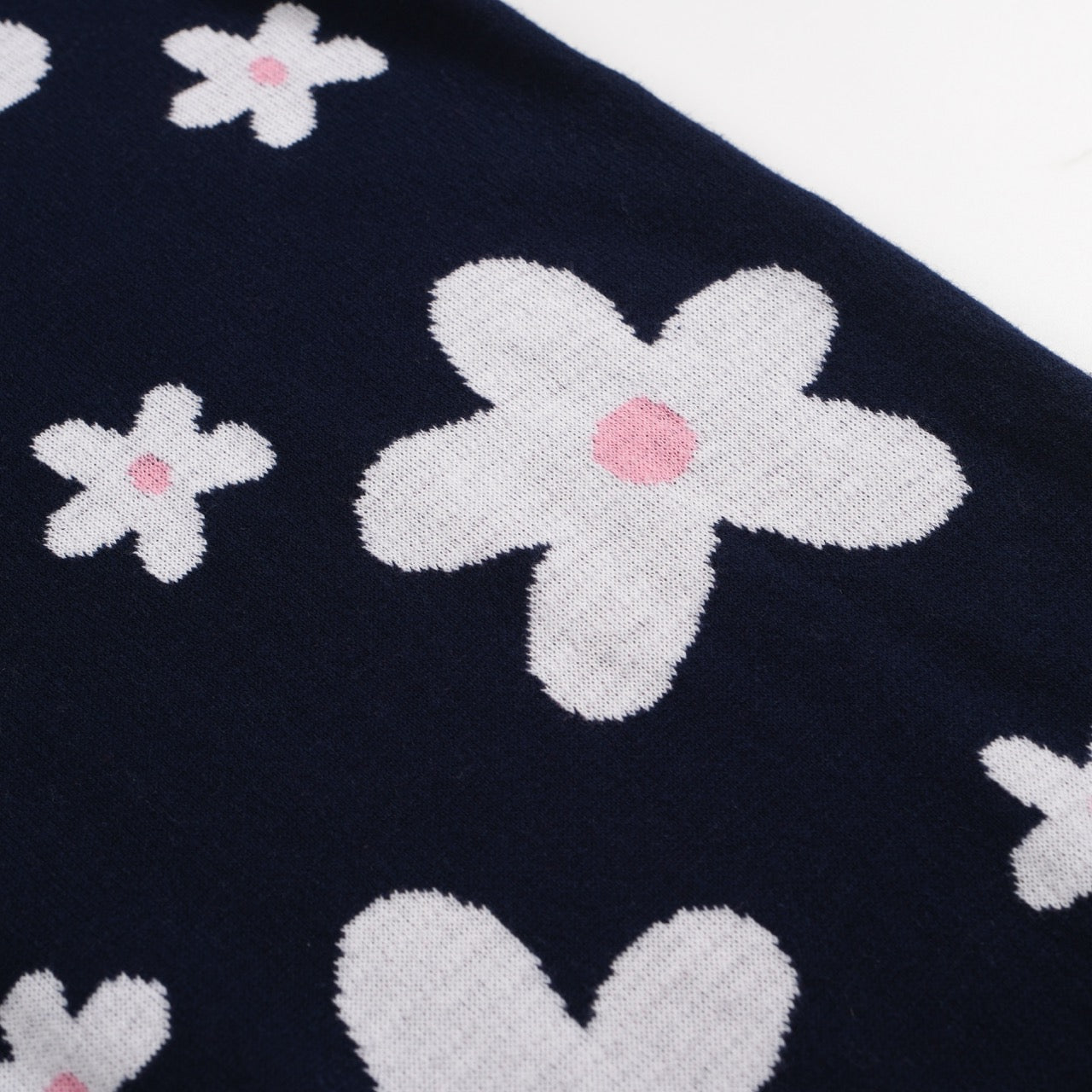 Polo en Tricot Daisy Marine des Années 70 pour Hommes – Col Rose Rétro