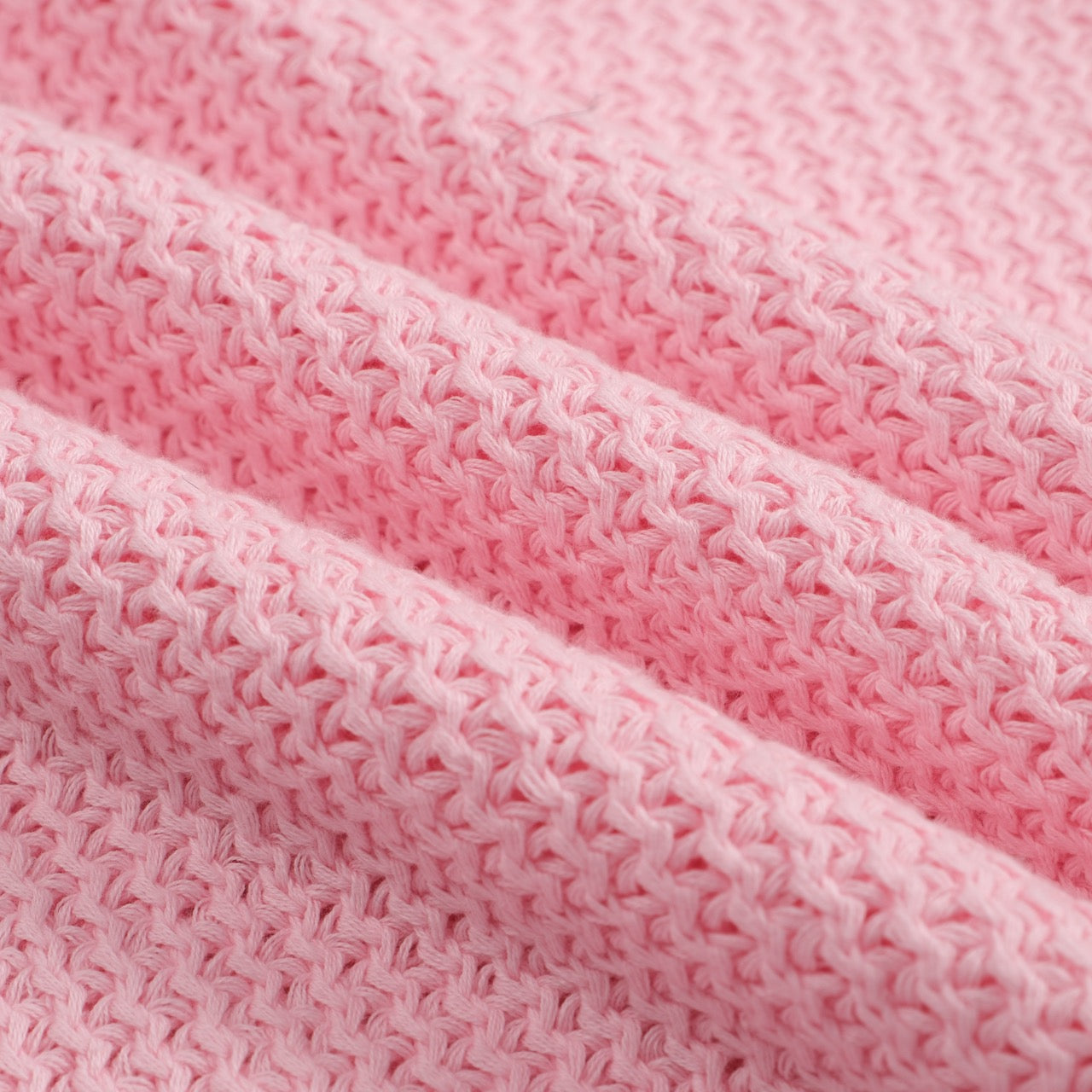 Polo en tricot gaufré rose pour homme des années 60 – Chemise rétro légère à col en V