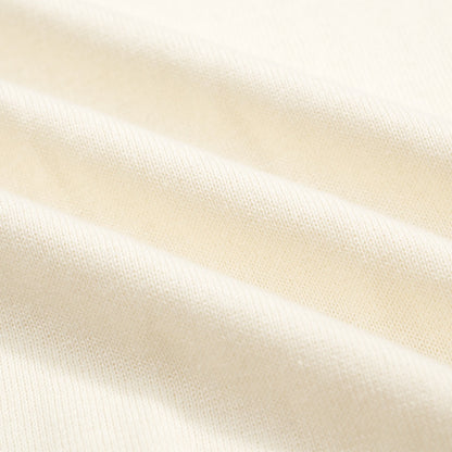 Polo Tricot Vintage pour Hommes des Années 1970 – Crème Rétro avec Col et Bordures Rayées Vertes