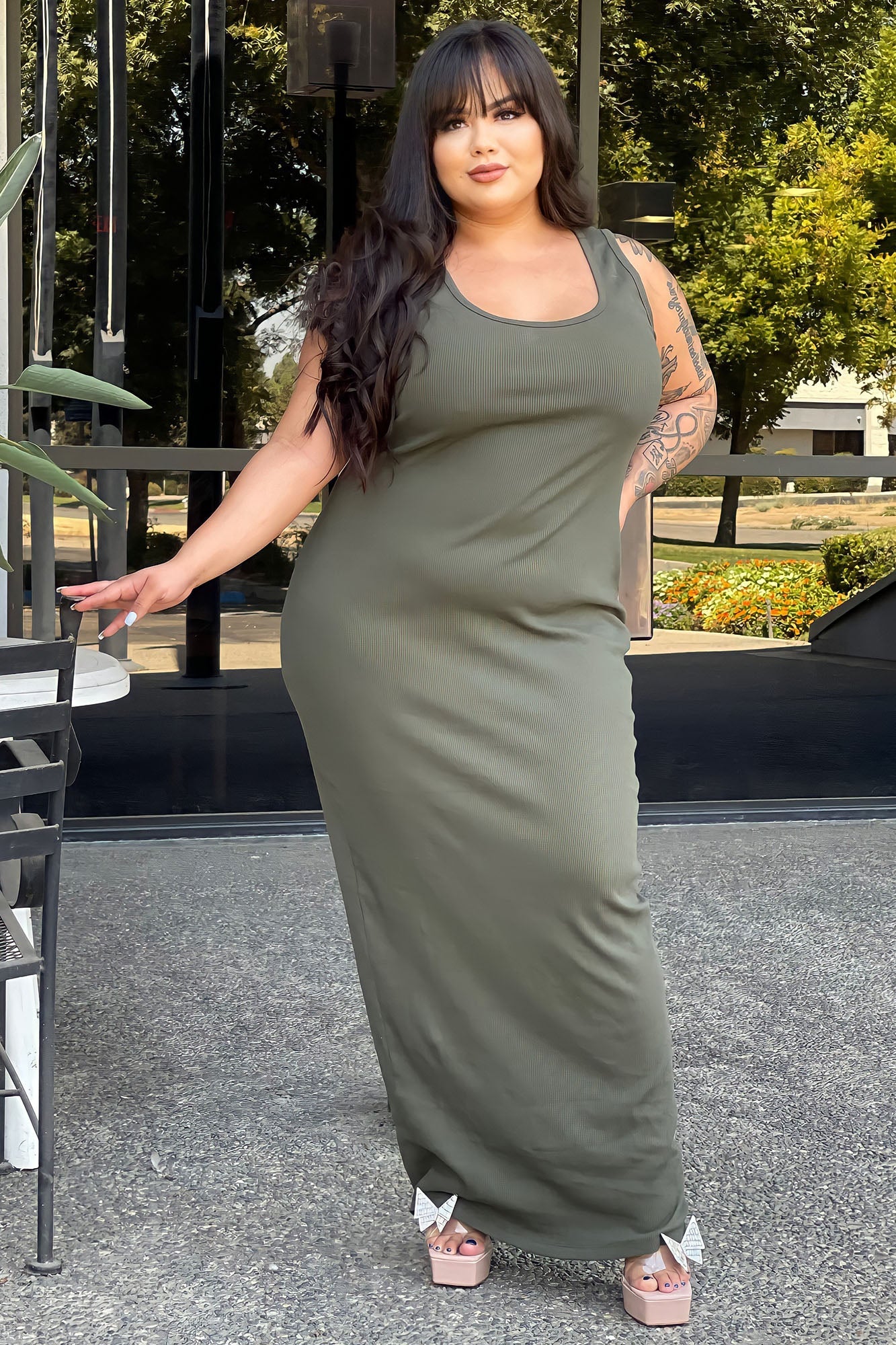 Robe Maxi Mulberry Street - Olive