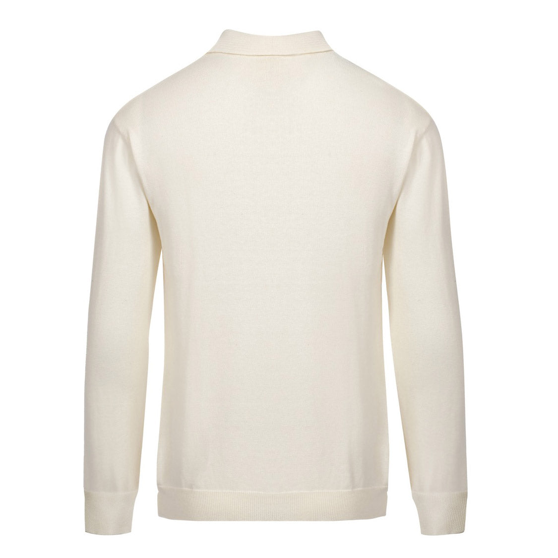 Pull tricoté brodé pour hommes des années 70 – Pull rétro crème avec détail de col floral