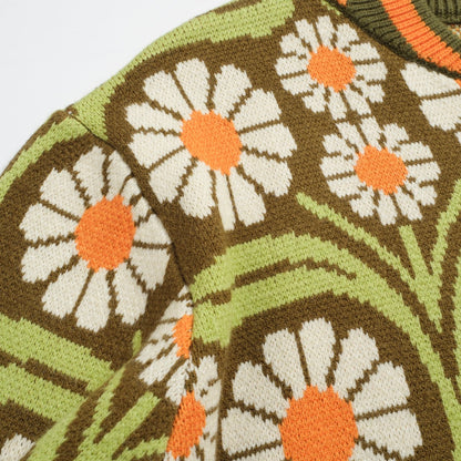 Cardigan tricoté zippé vert olive pour homme