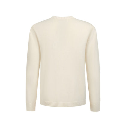 Pull en Tricot Rétro pour Hommes – Pull Crème Vintage avec Graphique de Bouledogue Français et Lunettes