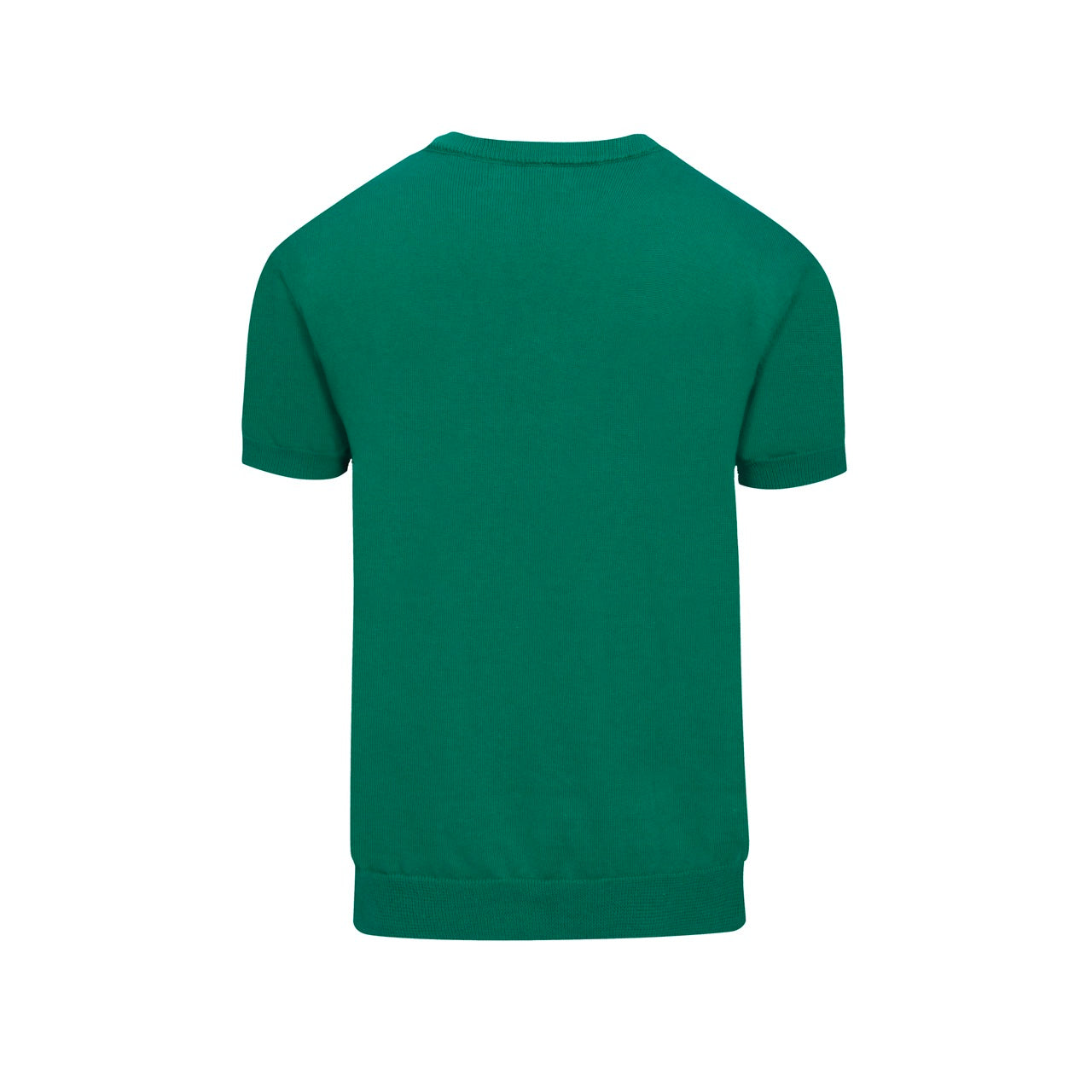 T-shirt rétro brodé d'animaux vert pour hommes